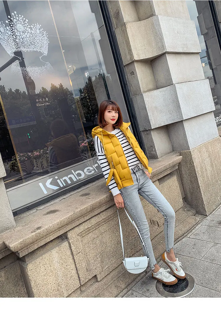 

9156 # Photo Shoot down Jacket New Style Waistcoat Cotton-padded Clothes Korean-style Short Loose Sleeveless Vest Cotton Coat