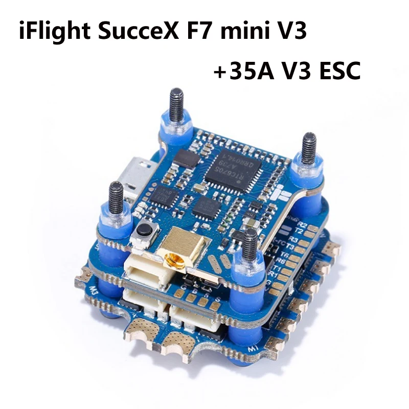 

iFlight SucceX Mini F7 V3 TwinG Flight Tower W/SucceX 35A V3 ESC/SucceX F7 TwinG V3 2-6S FC/SucceX V3 0/25/100/200/400/500mW VTX