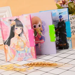 Kawaii – carnet de notes créatif pour étudiant, bloc notes avec mot de passe, dessin animé, carnet cadeau pour étudiant, fournitures scolaires et de bureau 