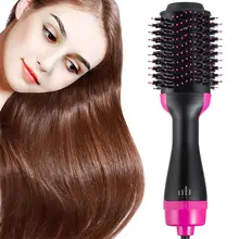 2 в 1, воздушная щетка для завивки волос, выпрямитель и завивка, инструмент для сушки волос, профессиональный электрический фен для волос, вращающийся фен, расческа