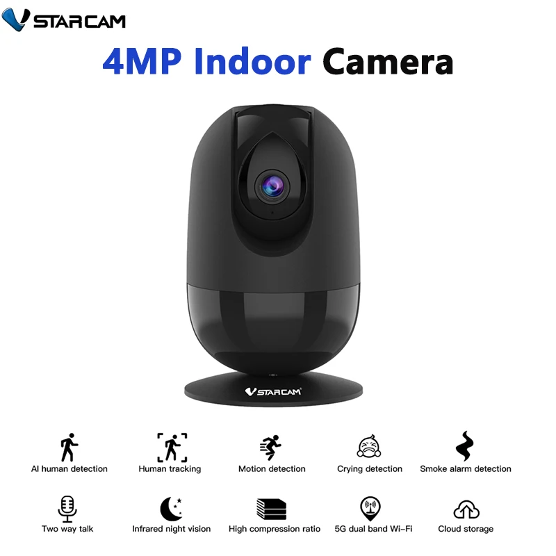 『Video Surveillance!!!』- Vstarcam New Smart Home Intdoor Security
Camera Wireless IP Camera 4MP HD PTZ Mini Wifi Cam Infrared Vision AI
Human Detection