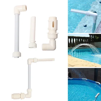 

Newest Adjustable Water Fountain Swimming Fish Pool Birdbath Waterfall Pump Fountain Garden Pools Pond Outdoor Home Decoration