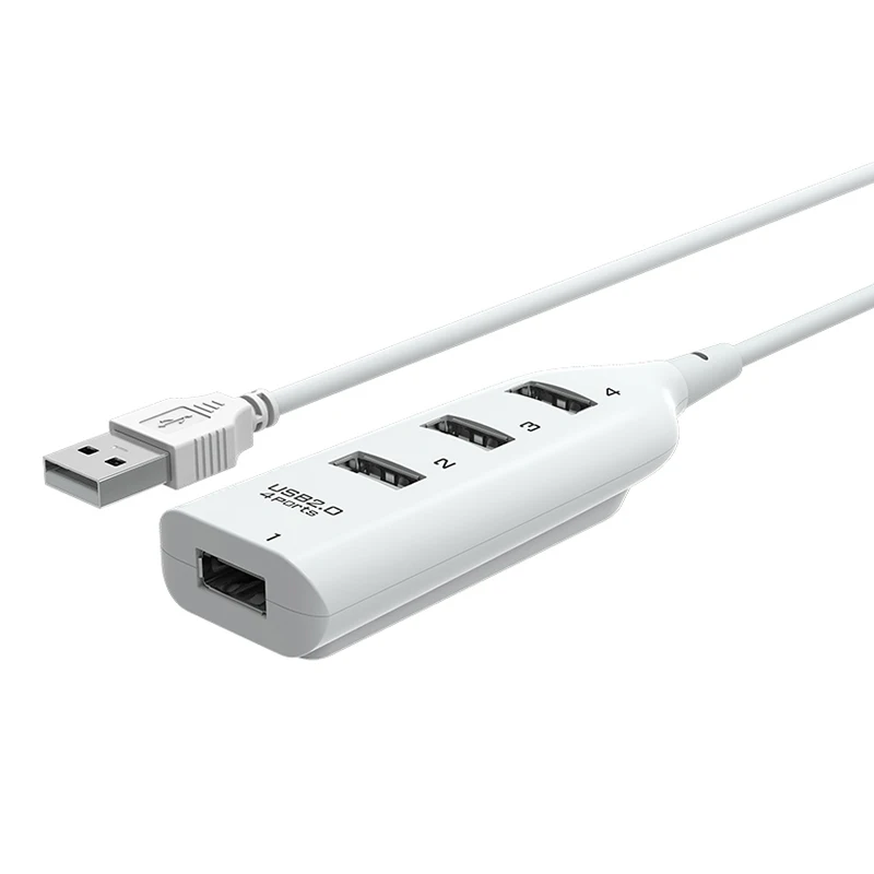 4 Порты и разъёмы usb-хаб 2,0 разветвитель адаптер для MacBook Pro Рабочий стол для настольного ПК ноутбук Windows черного цвета