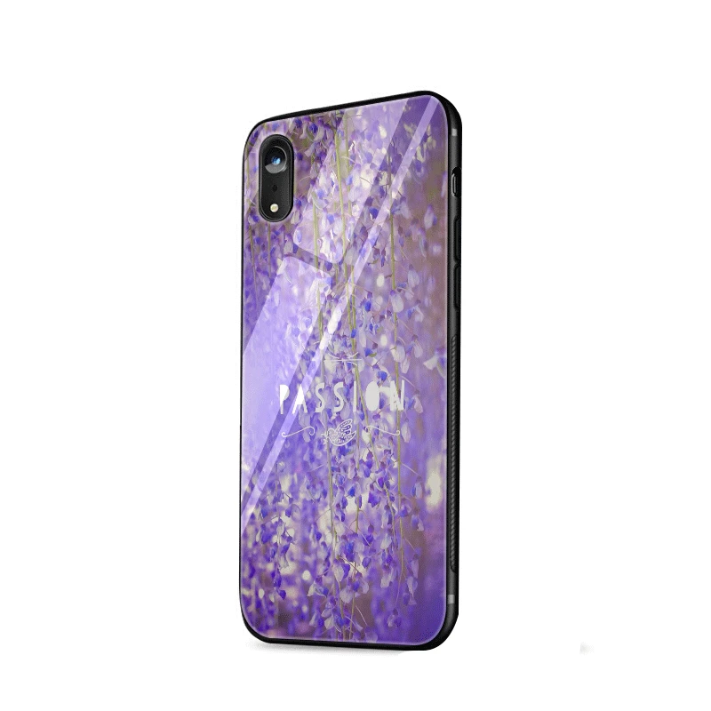 Чехол для мобильного телефона стекло для iPhone XR X XS Max для iPhone 7 8 6 6s Plus 5 5S SE крышка Глициния Синенсис - Цвет: G12