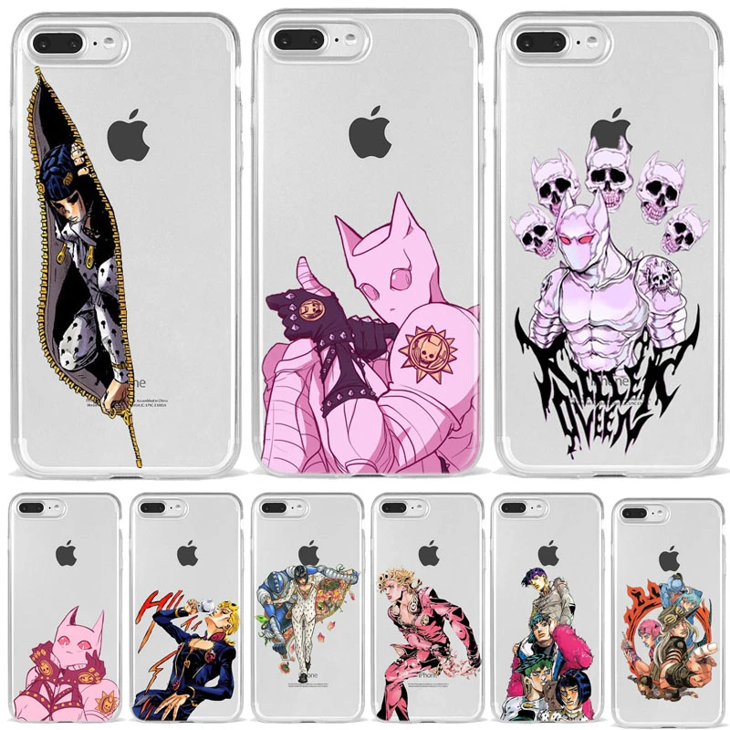 JOJO’S BIZARRE ADVENTURE OVER HEAVEN JoJo Anime phone accessories Case Cover Shell For  iPhone XR MAX X 8 7 Plus 6 11 12Mini Pro iphone 8 leather case