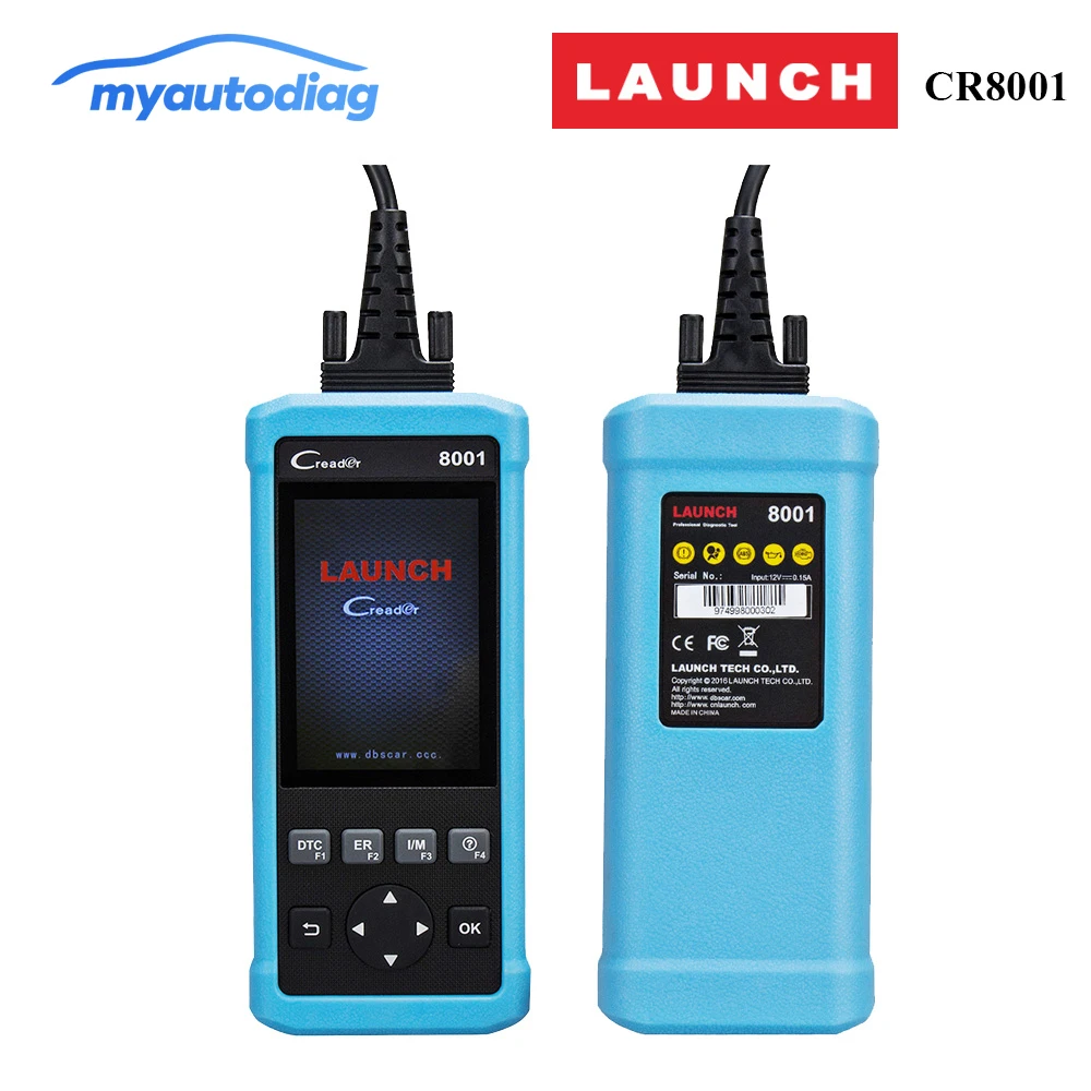  Car diagnostic tool OBD 2 scanner Launch CReader 8001 OBDII/EOBD tester for Oil EPB Service light R