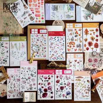 

24pack/lot Watercolor Impression PVC Bullet Journal Decorative Stickers Scrapbooking Stick Label Diary Stationery Album Stickers