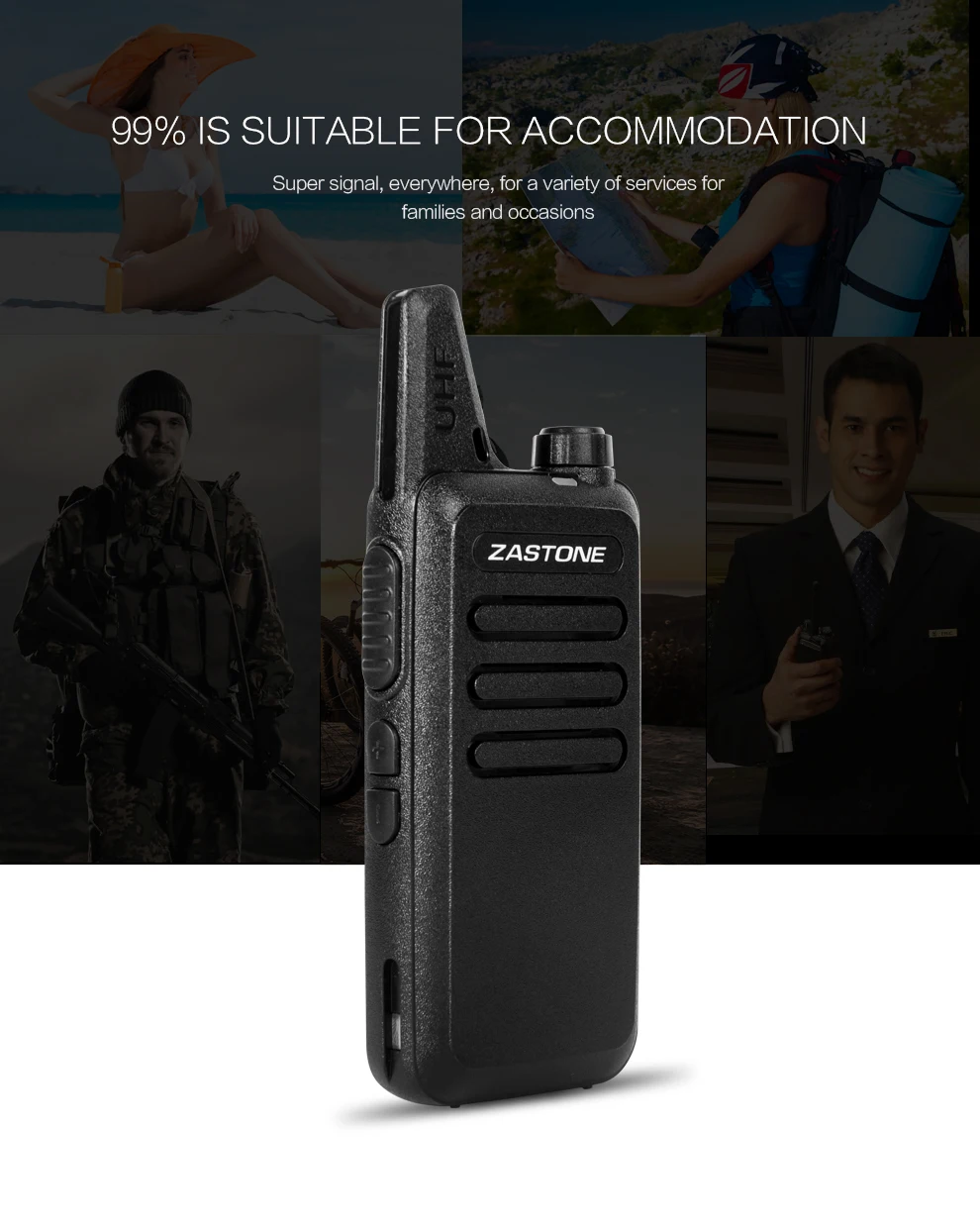 Zastone X6 мини-рация UHF 400-470 МГц Частота портативная Портативная радиостанция двухсторонняя радиостанция