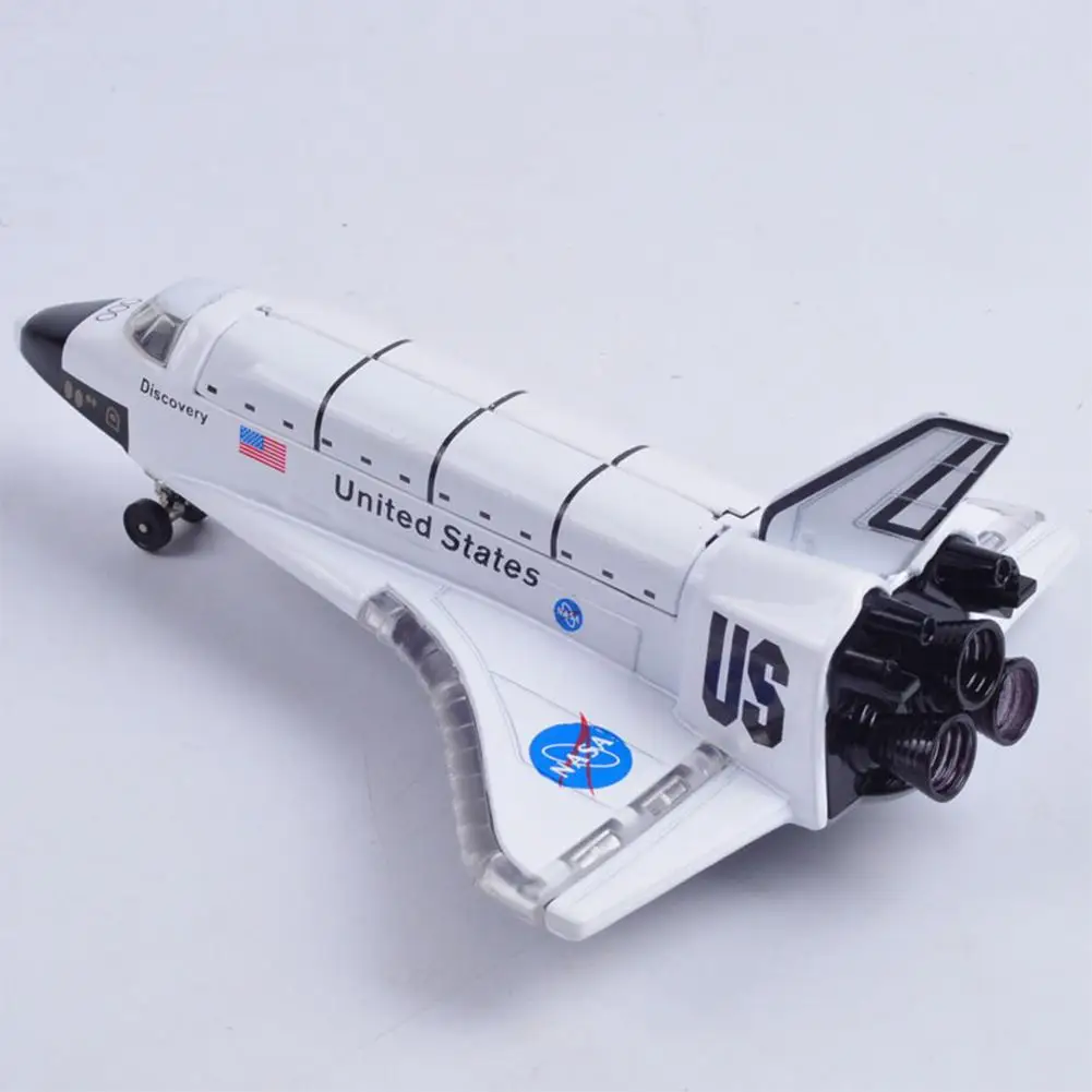 GloryStar 8 Inch Alloy Force Control Space Shuttle Model with Light & Sound Toy Plane Gift for Children