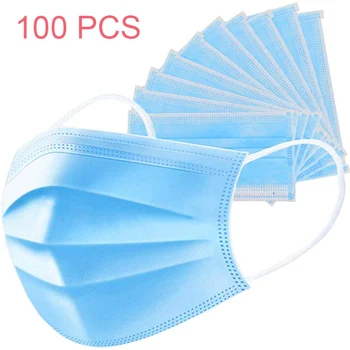 

Disposable Protective Mask High Quality 100 PCS 3 Layer 200 PCS Masks Wholesale Nonwoven Elastic Earloop Breathable Face Masks