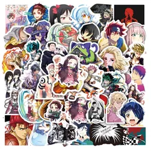 

10/30/50/100PCS Mix Anime Jujutsu Kaisen Attack on Titan Stickers Kids Toy Car Bike Phone Laptop Luggage Cartoon Sticker Decals