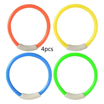 

4Pcs/Set Dive Ring Swimming Pool Accessories Swimming Aid for Children Water Play Diving Sports Summer Toy