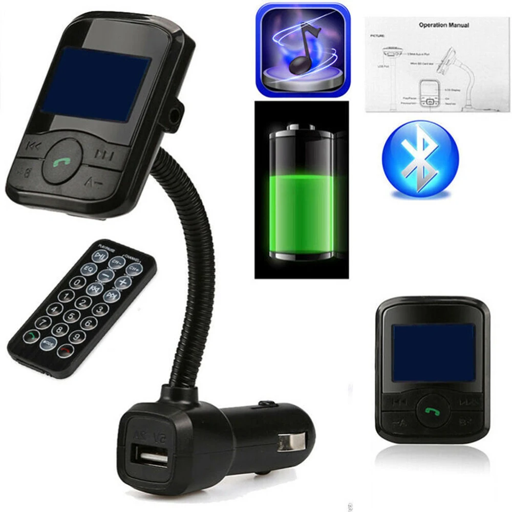 Bluetooth автомобильный fm-передатчик радио MP3-плеер USB зарядное устройство пульт дистанционного управления дуплекс, цифровая обработка сигнала