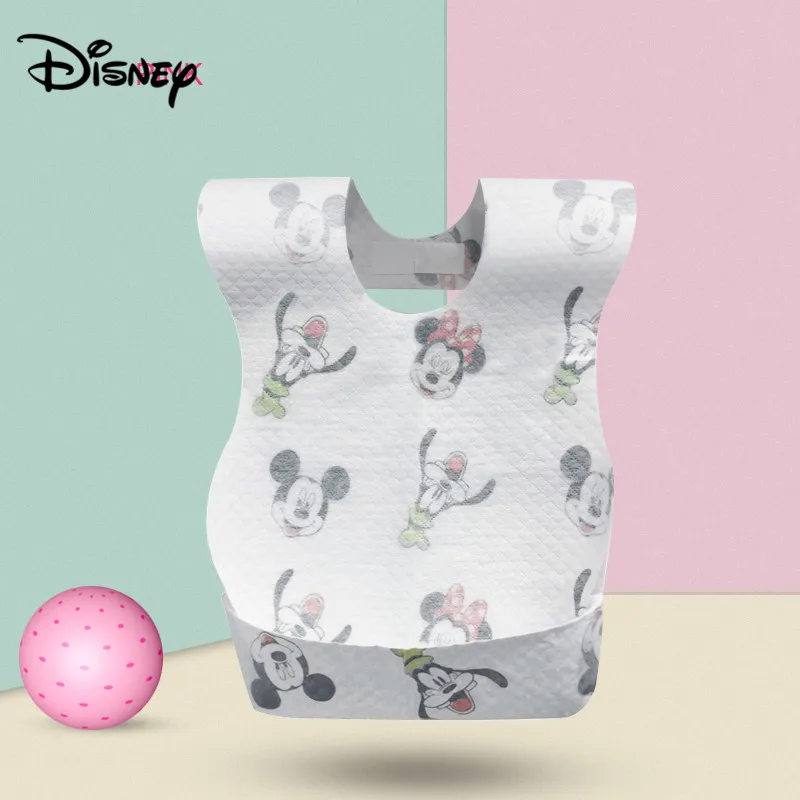 Disney baby eating bib трехмерный водонепроницаемый супер мягкий одноразовый нагрудник для детей большой нагрудник одноразовый 20 шт./кор