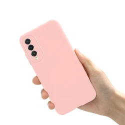 Candy Color Soft Silicone TPU Phone Case - Durable Bumper Cover for Vivo V2029 (Light Pink)