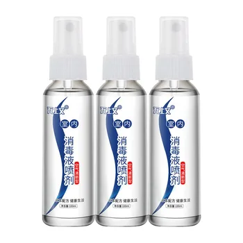 

3pc Disinfectant Spray Disinfection Emollient Products100ml Disinfectant Spray Portable Disposable Prevention Hand Sanitizer