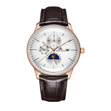 Мужские наручные часы, мужские автоматические часы Reef Tiger man золотые Роскошные водонепроницаемые механические наручные часы месяц, неделя, дата RGA1653