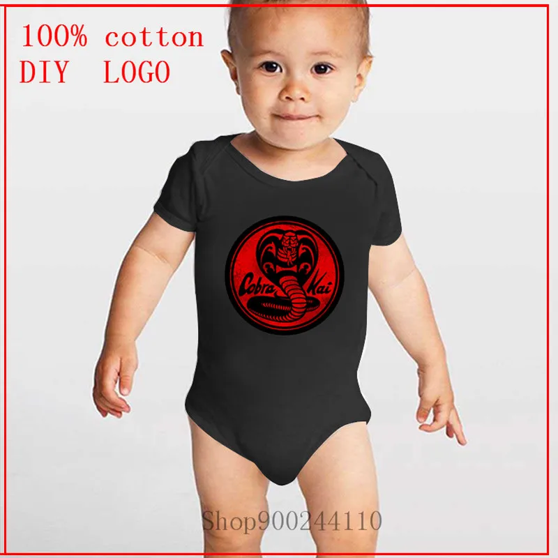 Cobra Kai эмблема-красного цвета с принтом боди для малышей летний новорожденных