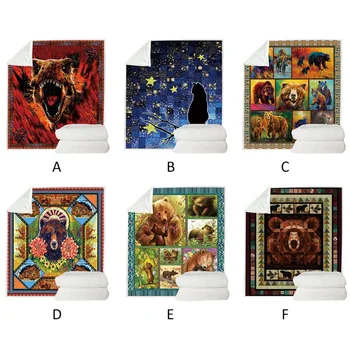 

Double Side Blanket Outdoor Animal Themed Fleece Throw Blanket For Bed Couch Sofa Kids Adults All Season Blanket