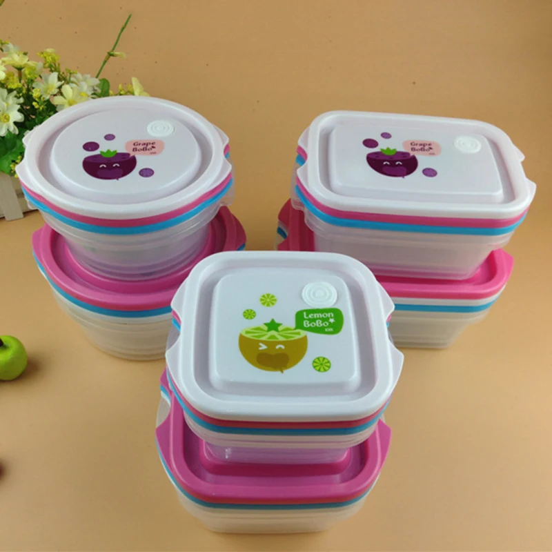 

Microwave Safe Cartoon Children Food Container Kids Bento Box Storage Box for Children Airtight Containers for Food Storage