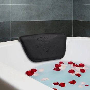 

PU Bath Cushion Non-Slip Suction Cups Spa Ergonomic Headrest Head Neck Back Bath Pillows Spa Bath Pillow For Relaxing