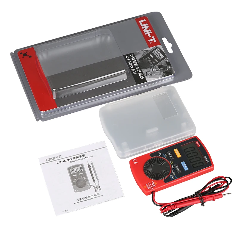 UNI-T UT120A UT120B UT120C Цифровой мультиметр 4000 счетчик дисплей Автоматический диапазон мультитестер DC измерители напряжения Тестеры мультиметр