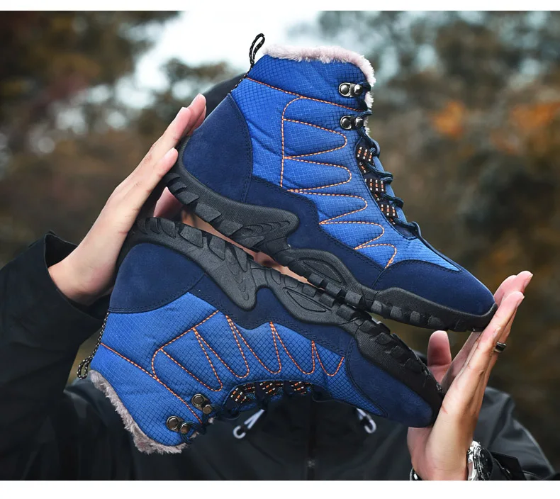 Уличные тактические ботинки для мужчин; зимняя походная обувь; Водонепроницаемая нескользящая обувь для походов и путешествий; мужские ботинки для альпинизма и охоты