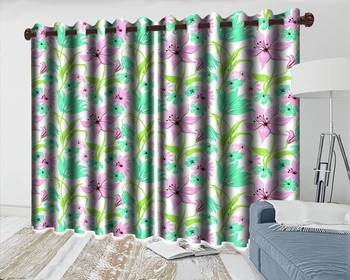 

Custom Floral 3d Curtain 3d Beautiful Bedroom Curtain Charming Flowers Romantic Floral Modern Decoration 3d Window Curtains