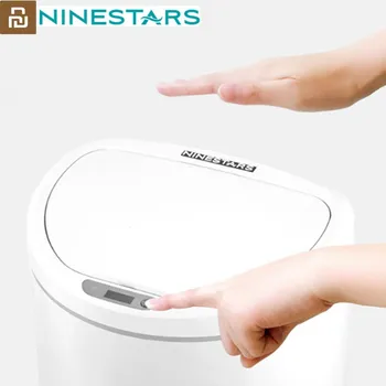 

Original NINESTARS Smart Trash Can Motion Sensor Auto LED Induction Cover Trash 7/10L for xiaomi mijia Smart Home Ashcan Bins