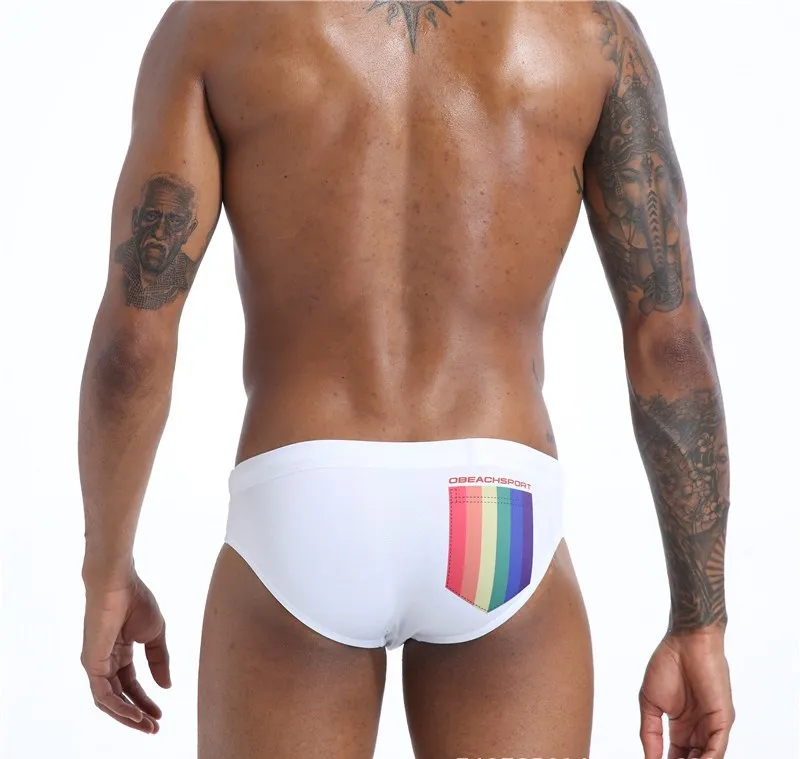 Tanga короткие плавки, Мужская одежда для пляжа, сексуальные мужские шорты для плавания, мужские плавки с мешочком для пениса, пуш-ап подкладка