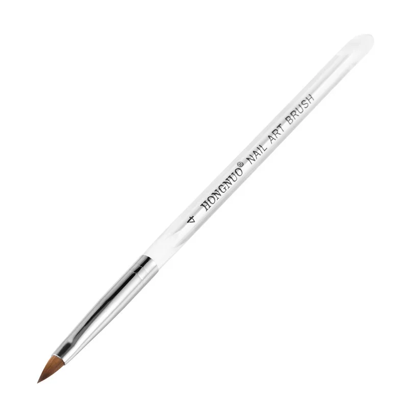 Маникюрная Хрустальная ручка diao hua bi норковая ручка для волос, только ручка для маникюра, 4 прозрачные хрустальные ручки