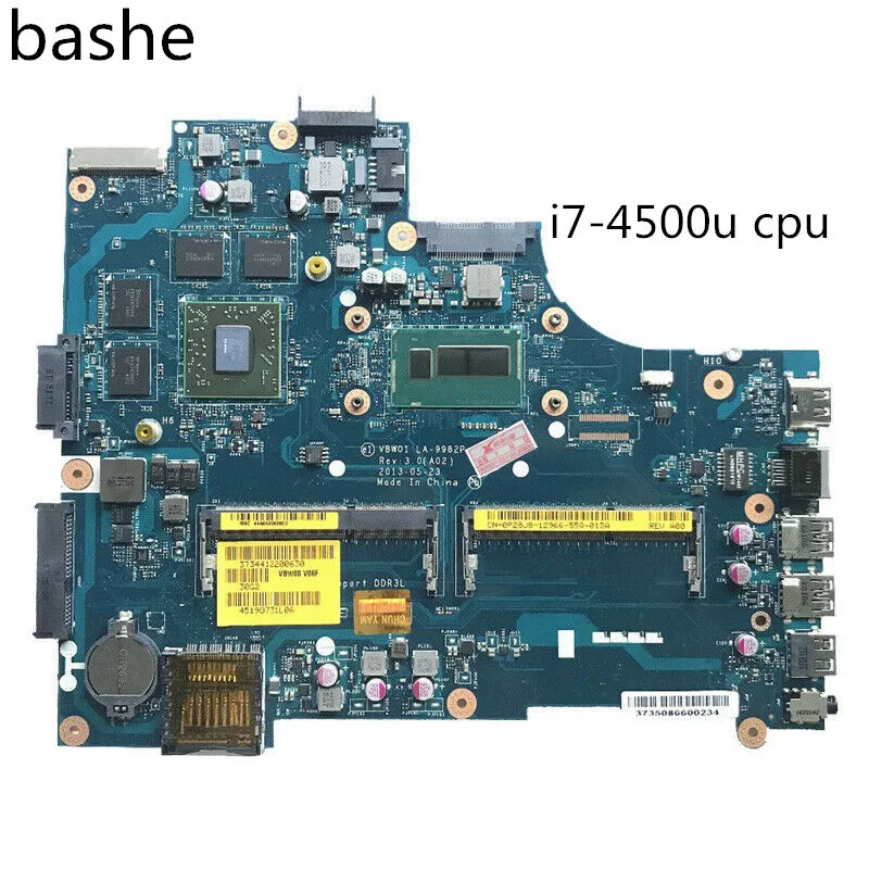 Для DELL Inspiron 5537 Материнская плата ноутбука I7-4500U Процессор независимая видеокарта