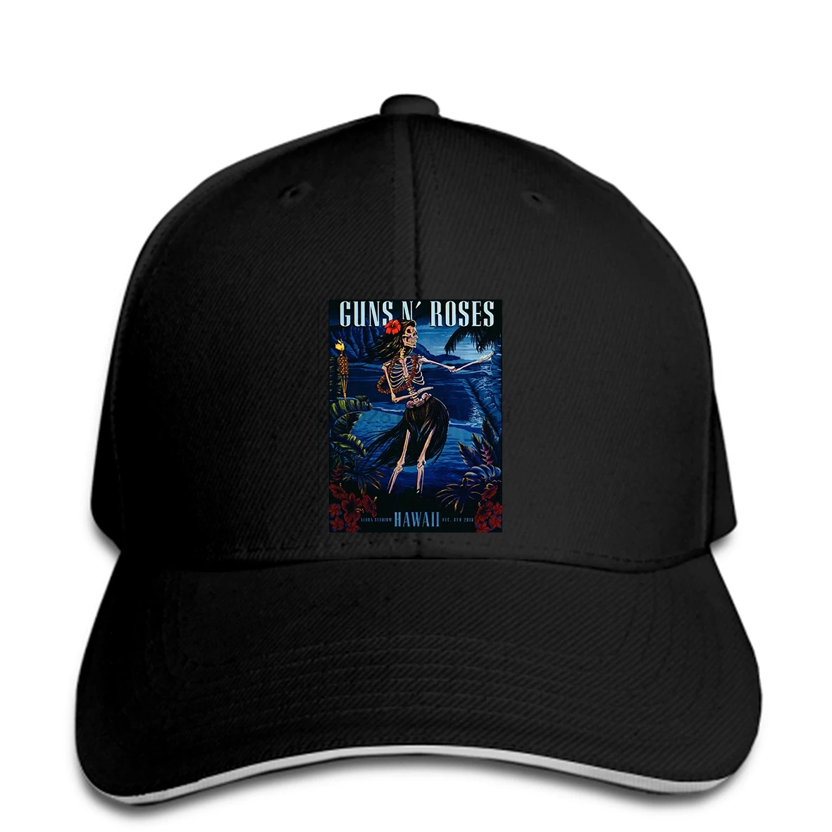 Бейсболка Guns N Roses Tour шляпа с принтом Гонолулу Алоха стадион Гаваи | Аксессуары для