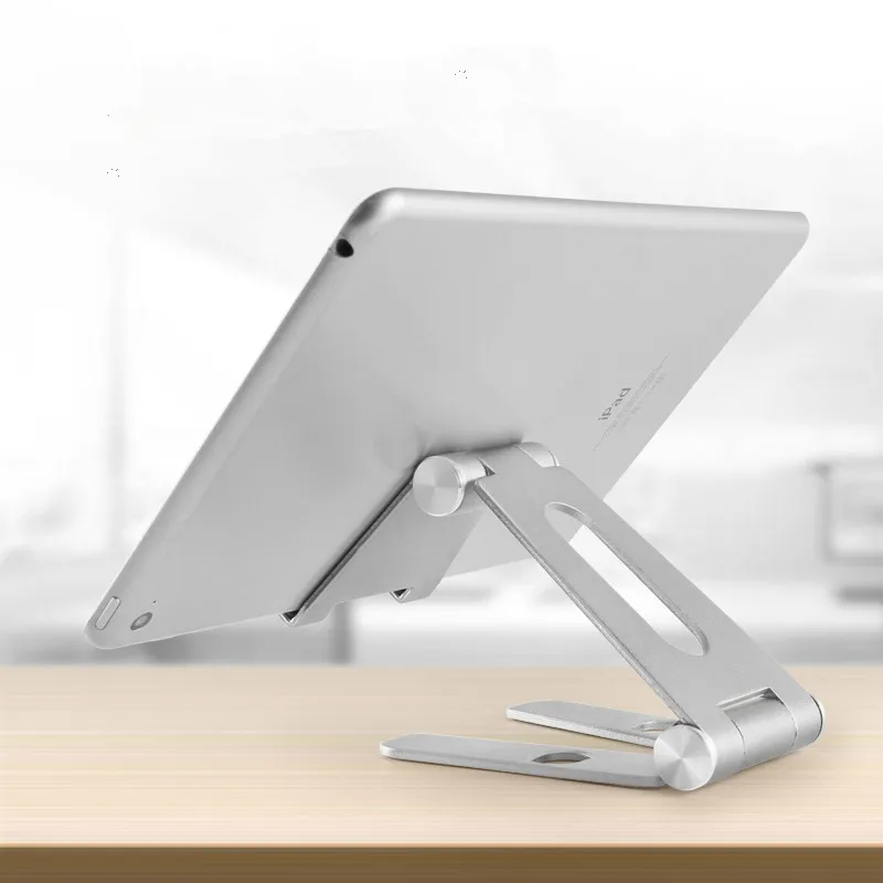 

Draaibare Aluminium Tablet Houder Voor Ipad Air 1/2 Mini 1/2/3/4 Pro 9.7 10.5 12.9 Opvouwbare Mobiele Telefoon Houder Stand