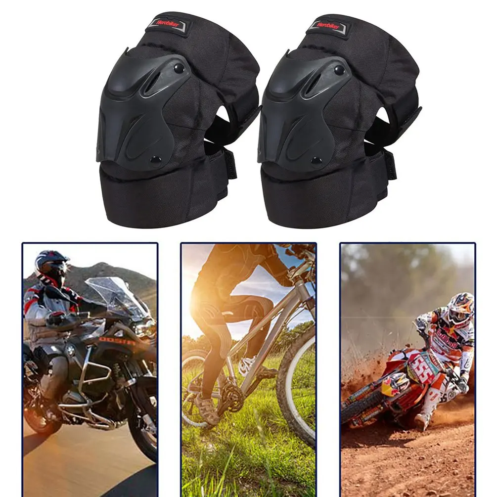 1 пара Herobiker анти-Осенние Теплые наколенники для мотокросса, езды на открытом воздухе, спортивные защитные изделия, короткие протекторы для ног, 1 пара