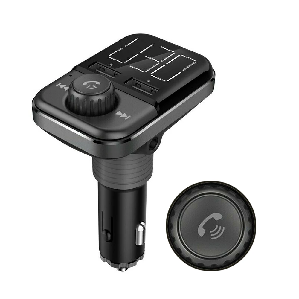 Универсальный автомобильный беспроводной Bluetooth комплект Автомобильный fm-передатчик Hands-free Dual USB быстрое зарядное устройство MP3-плеер TF карта u-диск горячая распродажа