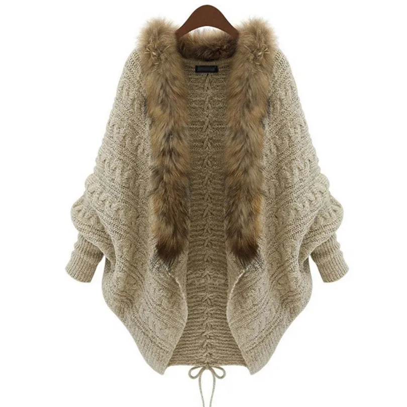 INDJXND осень зима вязаный кардиган пальто Женская мода Длинный рукав "летучая мышь" пончо свитер красивый женский вязаный кардиган
