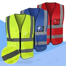 Открытый велосипед Регулируемый светоотражающий жилет безопасности куртка ночной бег велопрогулки жилет Мульти-велосипедная седельная сумка аварийный жилет