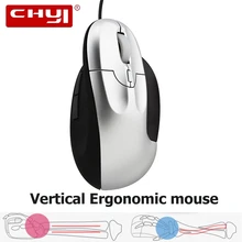 CHYI, игровая мышь, проводная, вертикальная, компьютерная, оптическая, эргономичный дизайн, Mause, 800-1200-2400-3200 dpi, мыши для ноутбука, ноутбука