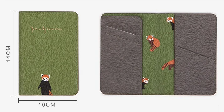 E-Card Bag SEREQI Обложка для паспорта милые маленькие животные и Plantstravel ID держатель зажим для паспорта короткий набор для паспорта держатель чехол для паспорта - Цвет: E-Card Bag