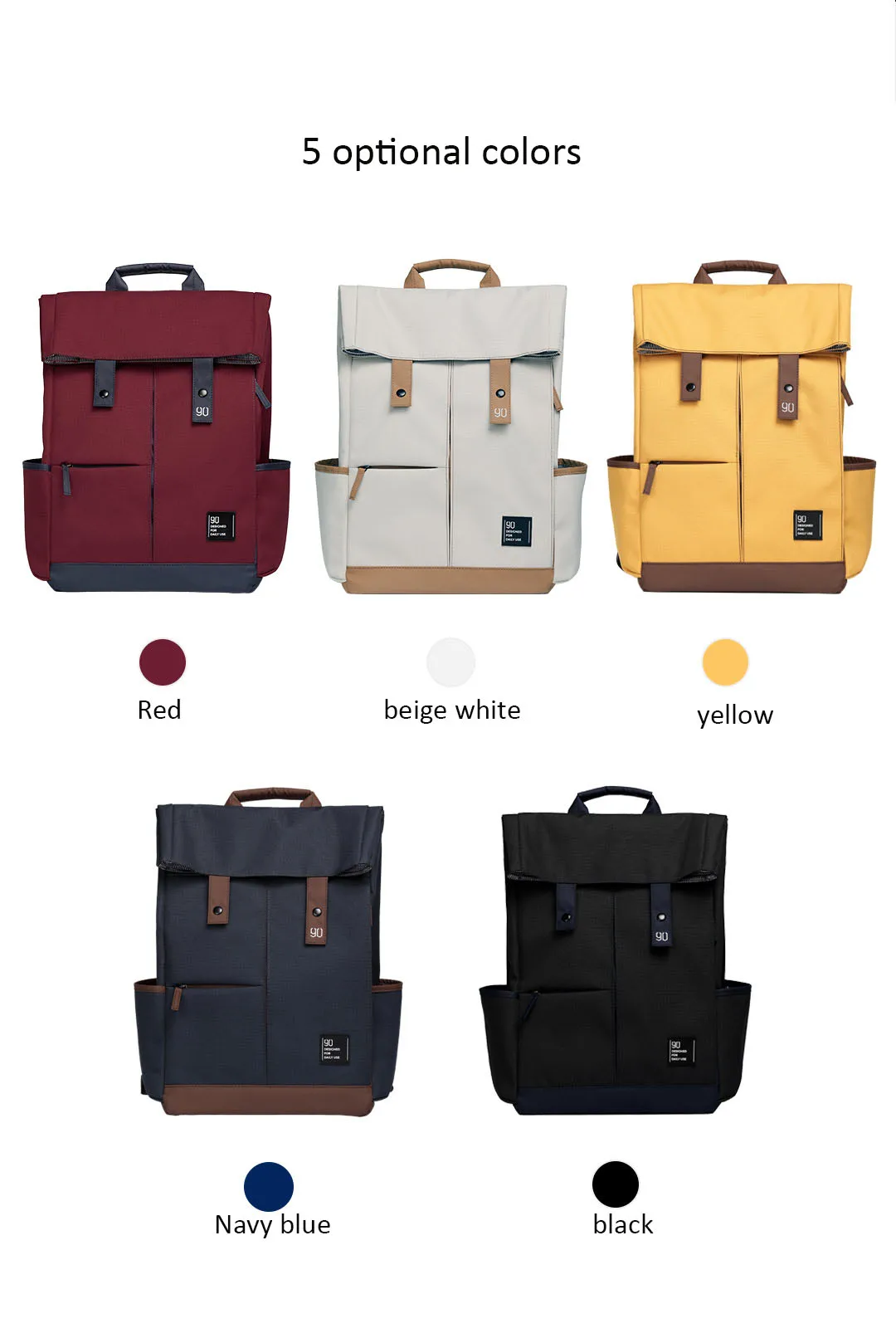 Xiaomi Mijia Urevo 90fun Для мужчин Для женщин Колледж рюкзак для школы, для отдыха 15,6 дюймов Водонепроницаемый сумка для ноутбука рюкзак для отдыха на открытом воздухе