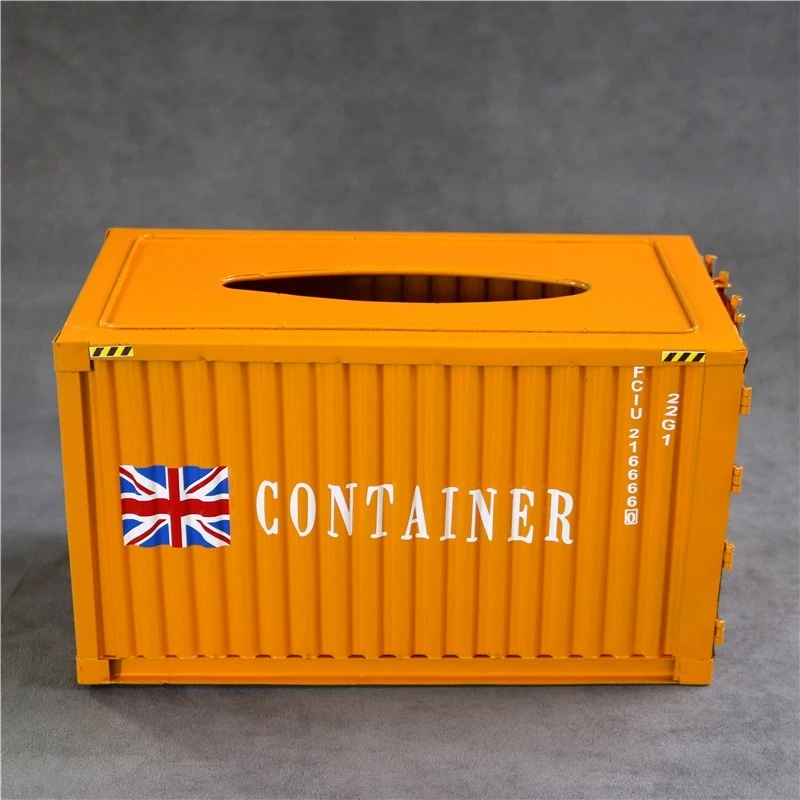 Creative Iron Container Model Tissue Box Decor Metal Napkin Case Everyday Necessity Houseware Utensil Craft Ornament Accessories 4