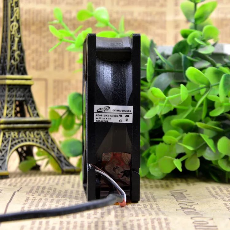 AD0812HX-A76GL 12V 0.25A 8025 защиты электродвигателя Вентилятор охлаждения