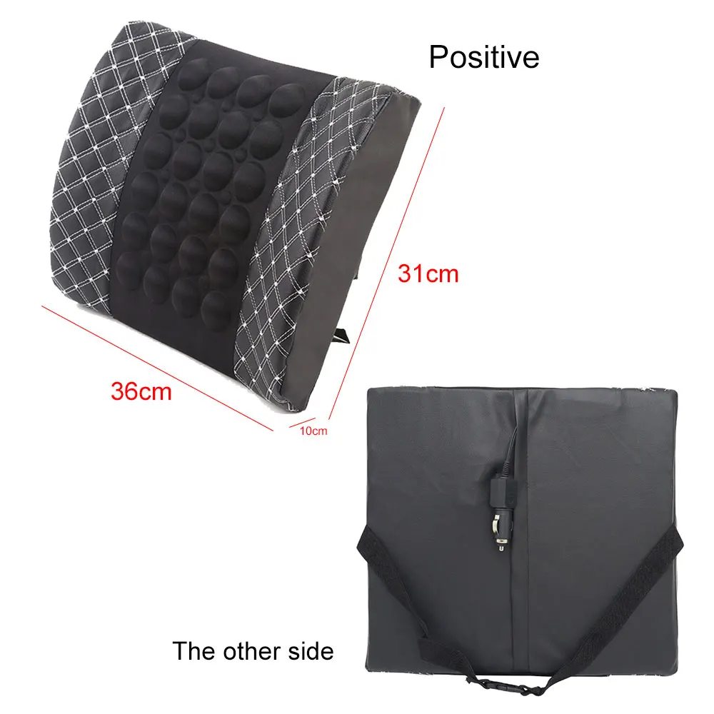 Автомобильная электрическая Массажная подушка для спины мягкая облегчающая