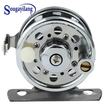 

Sougayilang Portable Ice Fishing Reel Ultralight Weight Metal Fishing Reel for Raft Ice Spinning Travel Boat Fishing Tackle Gear