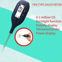 HM-001 piórkowy miernik gaussa Tesla magnetyczny słup 0 1GS Instrument magnetometr tanie tanio niusiwen Elektryczne As show 0-1T (10000GS) 0~ 50C Cyfrowy tylko -20~ 50C