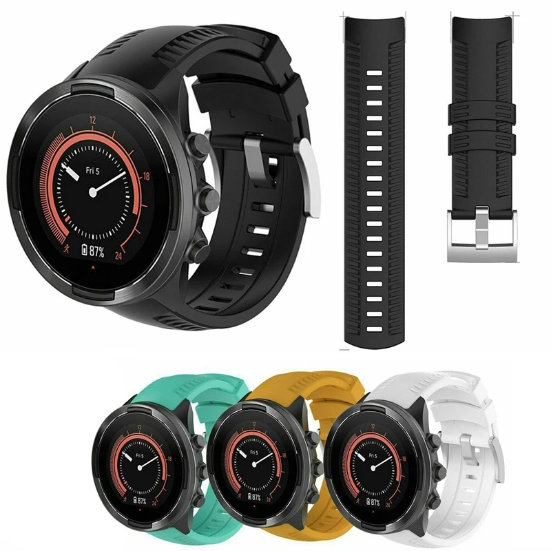 Спортивный силиконовый сменный Браслет с ремешком для умных часов SUUNTO 9/Baro