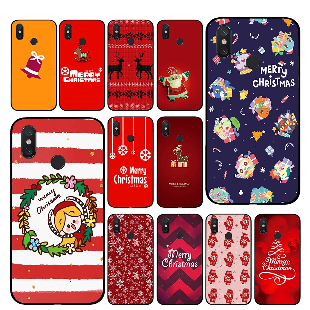 Красочные рождественские Роскошные Чехлы для телефона Xiaomi Redmi водоотталкивающая
