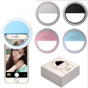 

LED Selfie Ring Light Supplementary Lighting Night Darkness Selfie Enhancing Fill Light For Phones