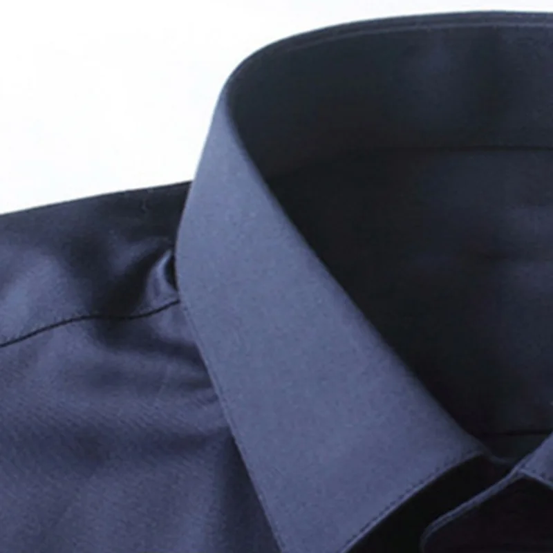 New Men's Shirt Long Sleeve Casual Shirts Men Dress Slim Solid Business Dress Shirt Spring Autumn Men's Dress Shirt With Button